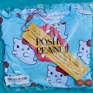 Posh Peanut x Hello Kitty 2T Ghost Classic Pajama Set